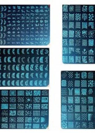 Трафарет для стемпінгу металевий прямокутний великий