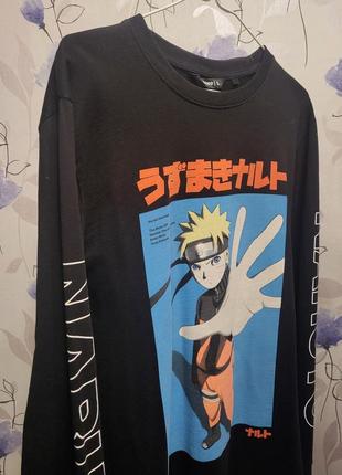 Лонгслив унисекс с принтом naruto cropp