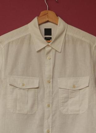 H&m рр m  linen cotton рубашка льняная из льна и хлопка2 фото