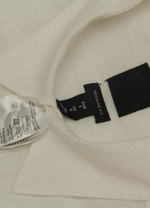 H&m рр m  linen cotton рубашка льняная из льна и хлопка5 фото