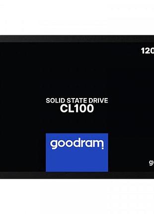 Накопитель ssd goodram cl100 ssdpr-cl100-120-g3 sata iii 2.5" 120гб tlc