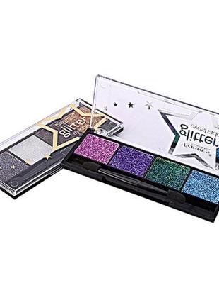 Тіні для повік з блискітками 4 кольори farres