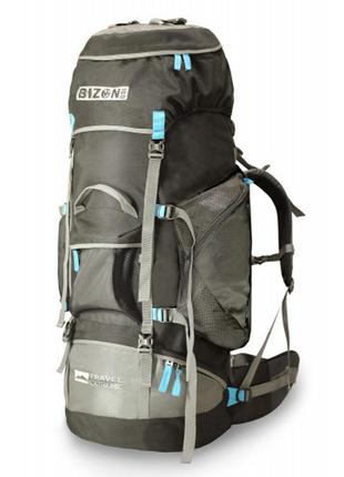 Туристичний рюкзак експедиційний travel extreme bizon 100l black + blue