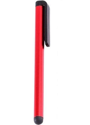 Стилус для ємнісних екранів value s0541 гумовий наконечник red