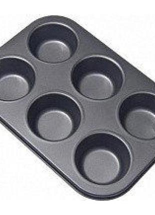 Форма для кексів 6 на листі вуглецева сталь benson bn-1059