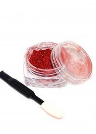 Втирка зеркальная с аппликатором красная