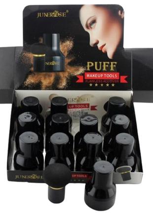 Спонж для пудры makeup tools b602 12шт черный
