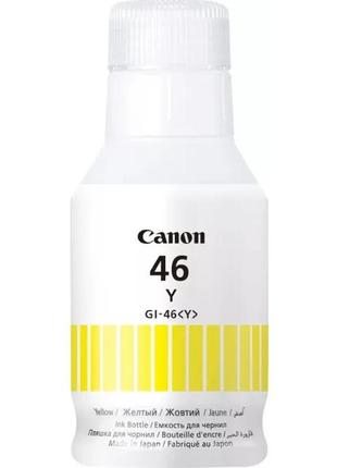 Пігментне чорнило canon gi-46 bk для струменевого друку 170 мл жовтий (4429c001)