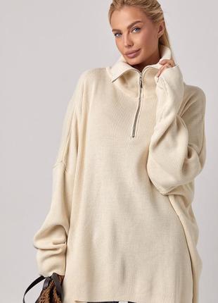 Жіночий светр oversize з квітковим орнаментом