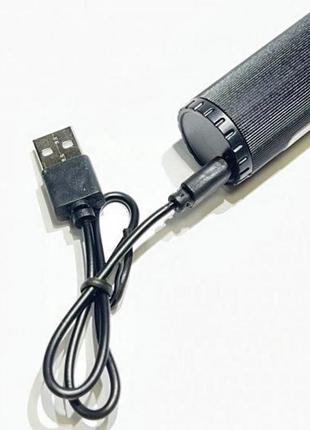 Ліхтарик ручний акумуляторний c71/c81-p50-cob чорний4 фото