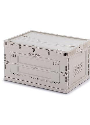 Туристичний складний скринька-контейнер naturehike pp box nh20sj036 50л (сірий)