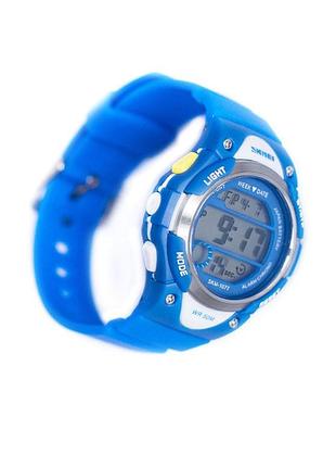 Детские наручные спортивные часы skmei 1077 (синий)