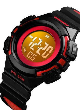 Детские наручные часы skmei 1485 (красные с черным)