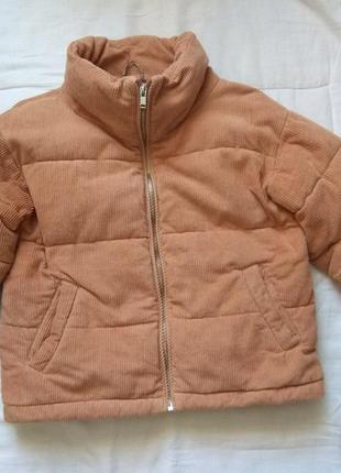 Вельветовый дутик , куртка на девочку primark 10 -11 лет2 фото