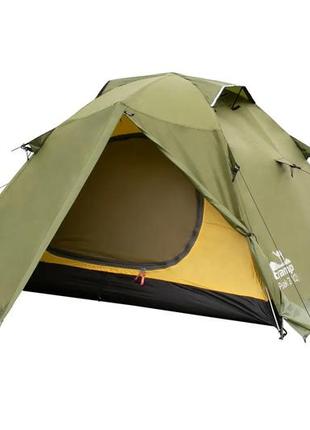 Палатка трехместная экспедиционная tramp peak 3 v2 trt-026-green 360х220х120см