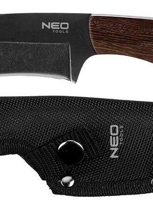 Туристический нож neo tools 63-111 full tang в чехле 12см/23см