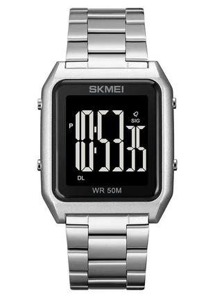 Чоловічий наручний годинник skmei 1879 (сріблястий)