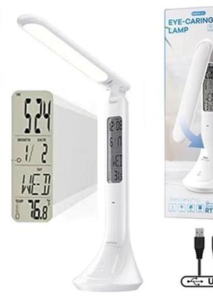 Настільна лампа remax rt-e601 сенсорний екран microusb (біла)