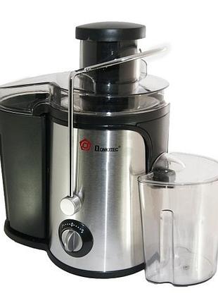 Соковыжималка domotec ms 5220 600w 500 мл серый