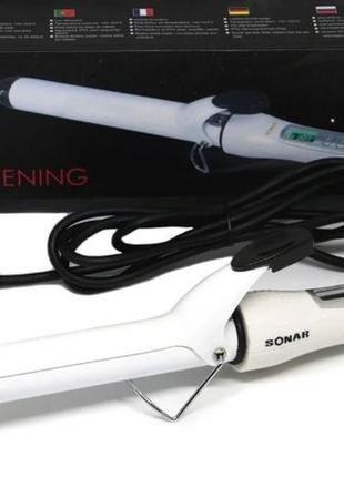 Плойка для волосся із затискачем sonar sn-118