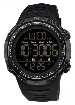 Водостойкие тактические кварцевые часы sanda spain black