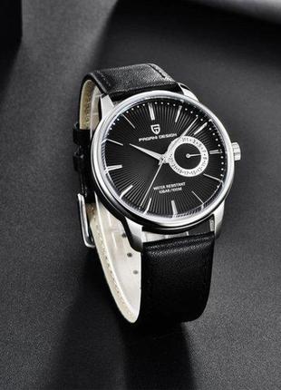 Мужские водостойкие наручные часы pagani design country 10 bar (silvery)