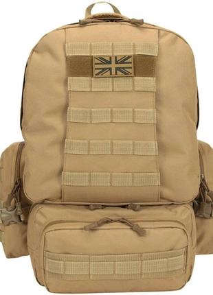 Тактичний рюкзак expedition kombat tactical (50л) койот3 фото