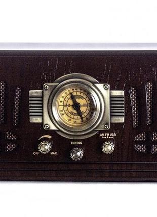 Ретро радіо програвач daklin де голль am/fm,mp3/ usb/ sd дерево горіх (rp-057)