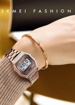 Женские наручные часы skmei lolita 1474 розовое золото