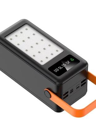 Портативний зовнішній акумулятор bilintong 80000mah power bank + led лампа