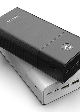 Портативний зарядний пристрій pineng pn-899 30000mah power bank чорний5 фото