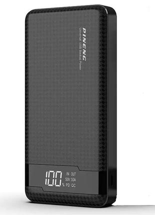 Портативний зарядний пристрій pineng pn-861 20000 mah power bank чорний