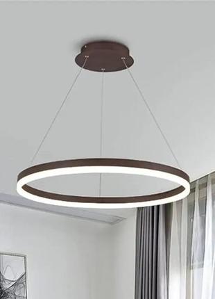 Світлодіодна led-люстра олімпія pj812 coffee 60см