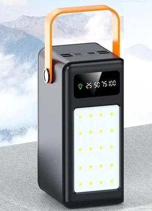 Портативний зарядний пристрій power bank bilintong 80000mah + led лампа