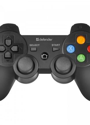 Беспроводной геймпад defender crusher с держателем pc ps3 android (17 кнопок)