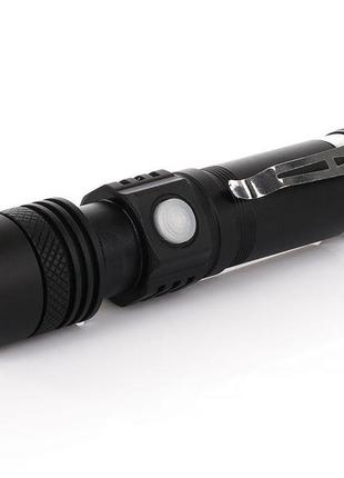 Ліхтарик ручний bl 518 cree xm-l t6 usb black