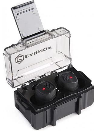 Тактические защитные наушники (беруши) earmor m20t с функцией bluetooth black