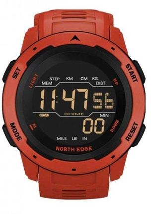 Спортивні наручний годинник north edge mars (червоні)