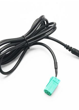 Кабель перехідник 3.5mm aux 6 pin renault clio megane espace kangoo laguna 2005 2006 2007 2008 2009 2010 2011