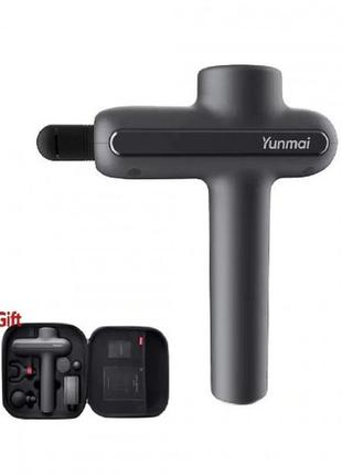 Перкусійний масажер xiaomi yunmai pro basic massage gun (4 насадки) 2600 мач сірий