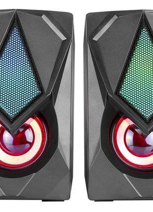Колонки компьютерные xtrike me rgb backlight sk-402, черные