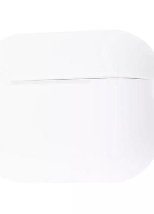 Чехол silicone case new для наушников airpods pro с карабином white