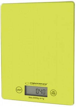Ваги кухонні esperanza eks002g lemon зелений до 5 кг