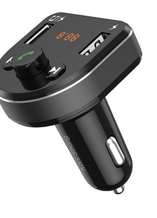 Автомобильный fm-трансмиттер адаптер автомобильный koni strong с bluetooth ks1 2usb 3.1a