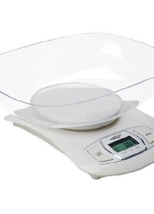 Ваги кухонні adler ad 3137 white