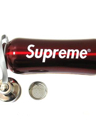 Термос вакуумный с чашкой supreme 800мл red2 фото