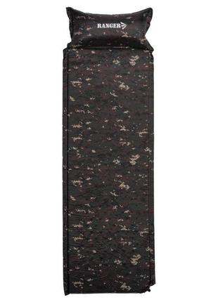 Коврик самонадувающий ranger batur camo ra6640 185х60 см