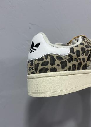 Жіночі замшеві кросівки adidas campus leopard  sale!!! міні дефект2 фото