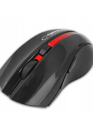 Компьютерная мышь esperanza em129r 6d virgo red беспроводная черный с красным