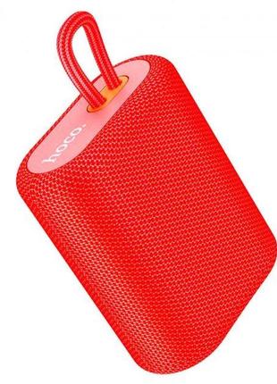 Портативная bluetooth колонка hoco uno sports bt speaker ipx5 bs47 bt5.1 tws tf fm 3h red